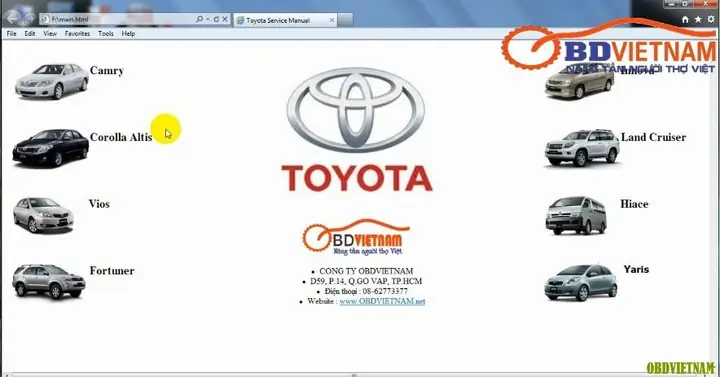 Cẩm Nang Hướng Dẫn Sửa Chữa Toyota