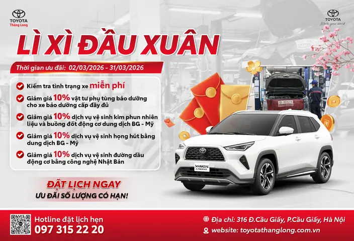 Cấp Bảo Dưỡng Thông Thường Của Toyota Thăng Long