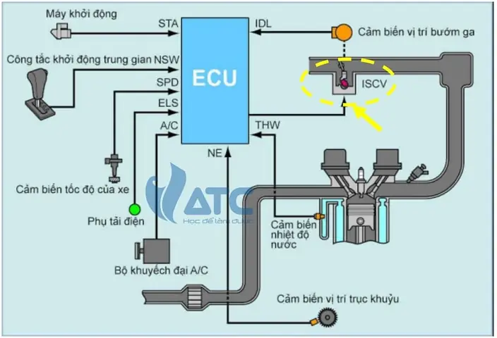 Cấu Tạo Van Idle Speed Control Toyota