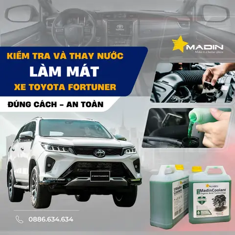 Châm Nước Làm Mát Trên Xe Toyota Châm Nước Làm Mát Trên Xe Toyota