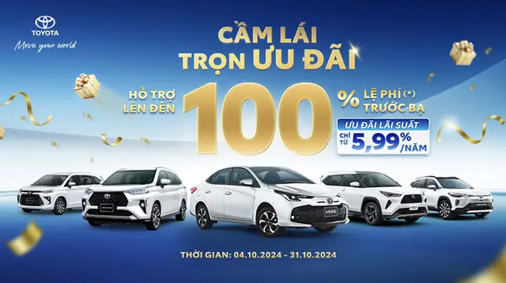 Chương Trình Khuyến Mãi Tháng 10 Toyota