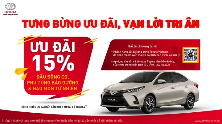 Chương Trình Tri Ân Khách Hàng Cuối Năm Toyota