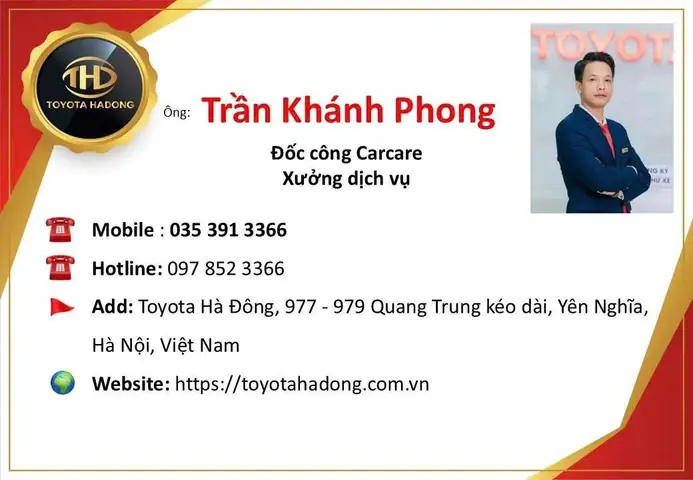 Cố Vấn Dịch Vụ Toyota Hà Đông