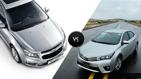 Compare Chevrolet Cruze And Toyota Corolla Altis