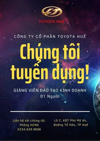 Công Ty Cổ Phần Toyota Huế Tuyển Dụng