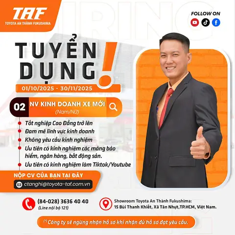 Công Ty Tài Chính Toyota Tuyển Dụng Hcm
