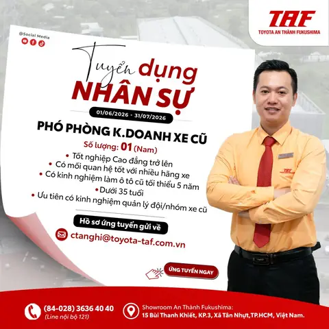 Công Ty Tài Chính Toyota Tuyển Dụng Hcm