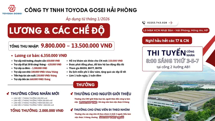 Công Ty Tnhh Toyota Gosei Hải Phòng Công Ty Tnhh Toyota Gosei Hải Phòng