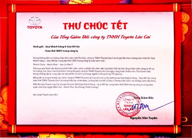 Công Ty Tnhh Toyota Lào Cai Công Ty Tnhh Toyota Lào Cai