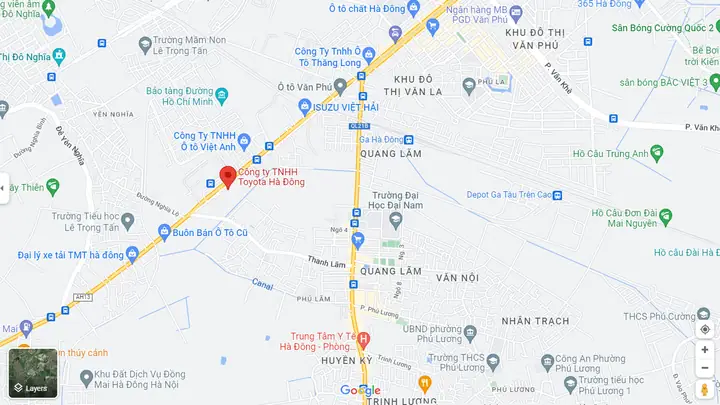 Công Ty Toyota Hà Đông Maps