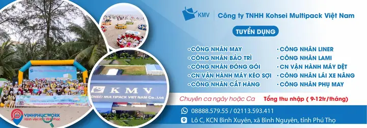 Công Ty Toyota Vĩnh Phúc Tuyển Dụng 2019