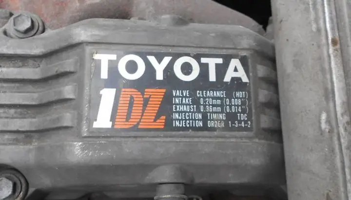 Digital Series Position On The Toyota 1dz-ii Motor