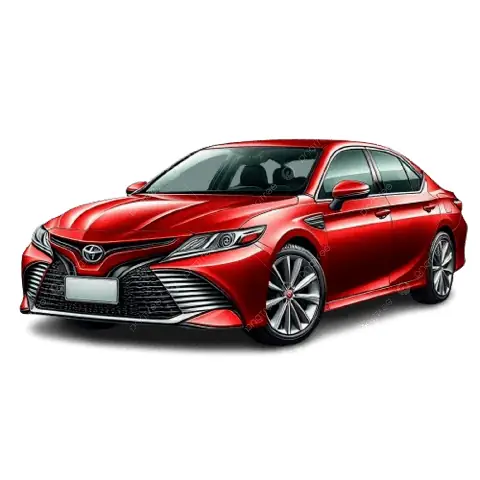 Front View Of Premium Car Toyota