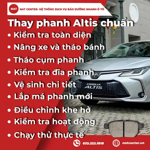 Giá Má Phanh Ô Tô Toyota Altis