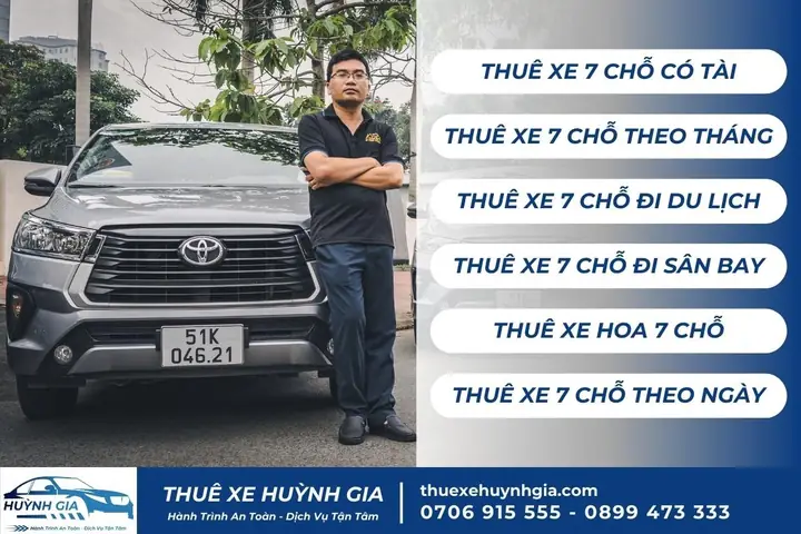Gia Xe Oto Toyota 7 Cho Cho Thuê