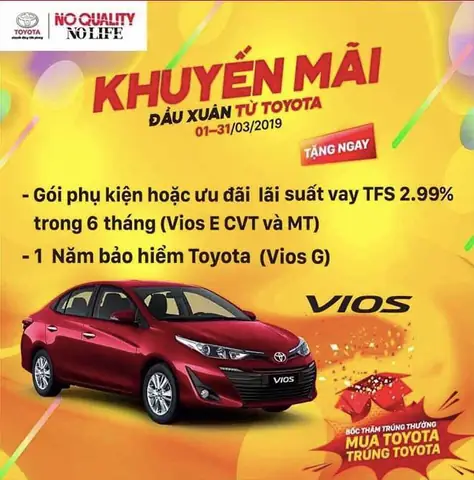 Giá Xe Toyota Vios 2019 Mới Nhất