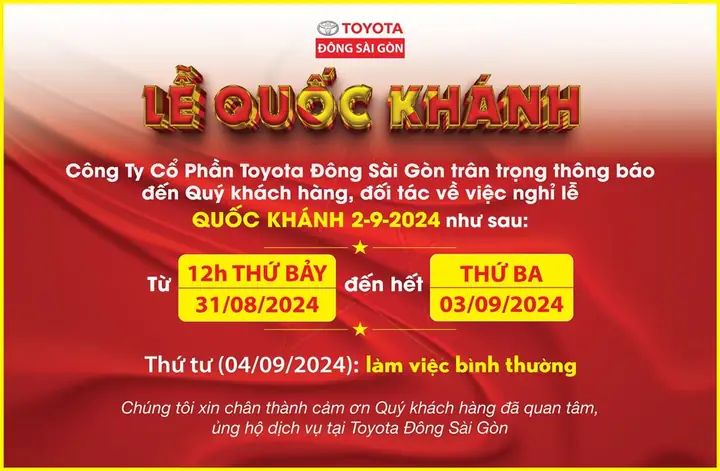 Gio Lam Viec Hang Toyota Dong Sai Gon