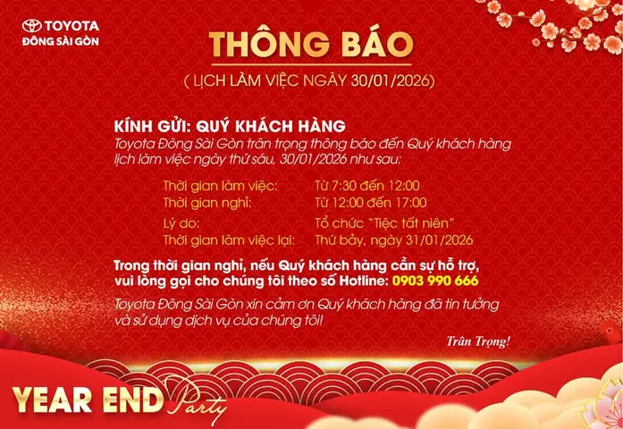 Gio Lam Viec Hang Toyota Dong Sai Gon