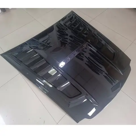 Gloss Black Bonnet Scoop Hood Cover Toyota Hilux Revo