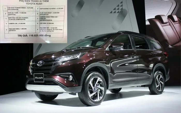 Goi Phu Kien Kem Theo Toyota Rush