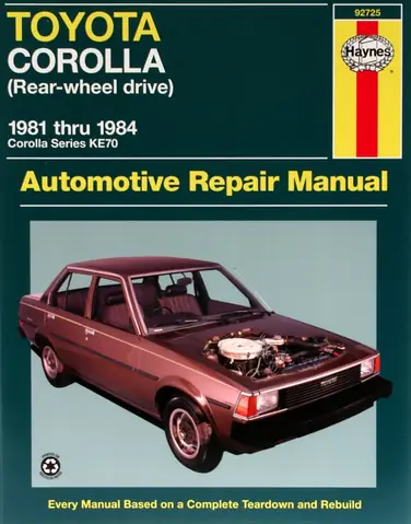 Gregorys Toyota Corolla 78 81 Gregorys Repair Manual Download Gregorys Toyota Corolla 78 81 Gregorys Repair Manual Download