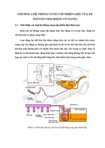 Hệ Thống Nhiên Liệu Động Cơ Xăng Toyota Hệ Thống Nhiên Liệu Động Cơ Xăng Toyota