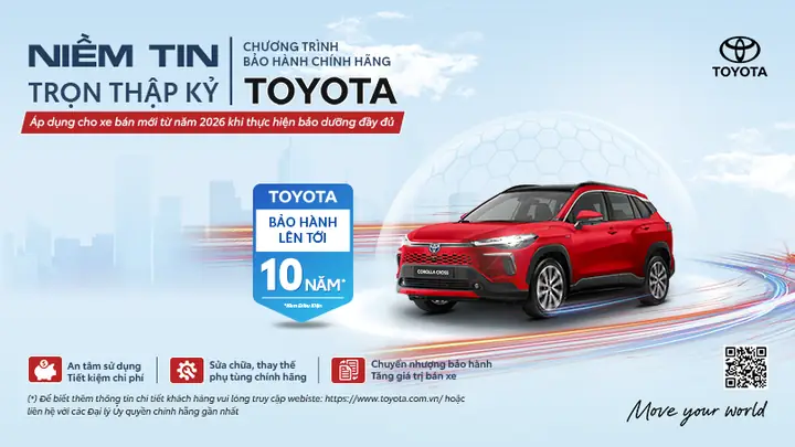 Hình Bảo Hành 3 Năm Hoặc 100.000km Toyota