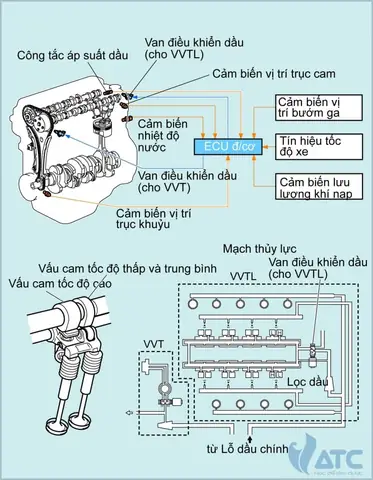 Hoạt Động Đóng Mở Xupap Của Hãng Toyota