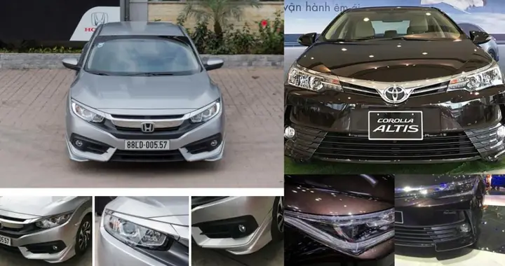 Honda Civic 2018 Với Toyota Altis 1.8 G Cvt