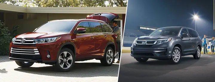 Honda Pilot 2019 Vs Toyota Highlander 2019