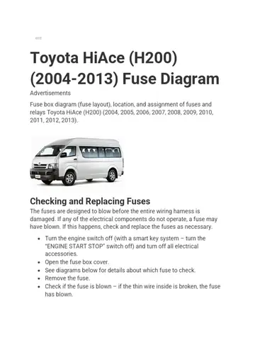 How To Test Power Switch Toyota Pdf