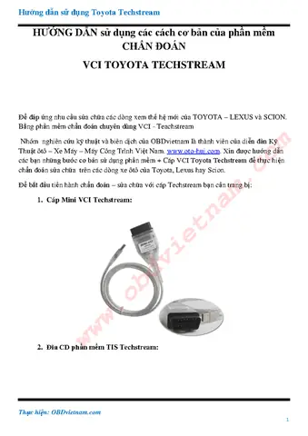 Huong Dan Su Dung Toyota Tis Huong Dan Su Dung Toyota Tis