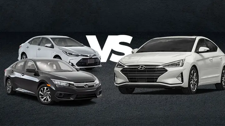 Hyundai Elantra Vs Honda Civic Vs Toyota Corolla