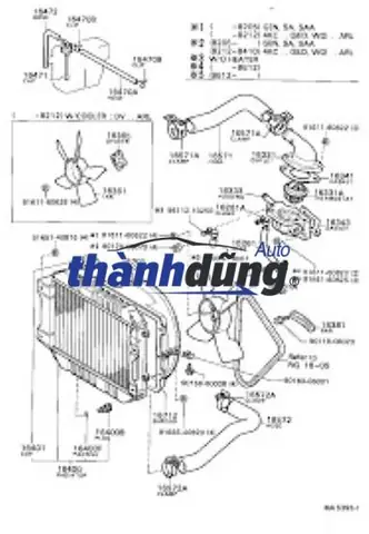 Két Nước Làm Mát Trên Xe Toyota Fortuner 2016 Két Nước Làm Mát Trên Xe Toyota Fortuner 2016