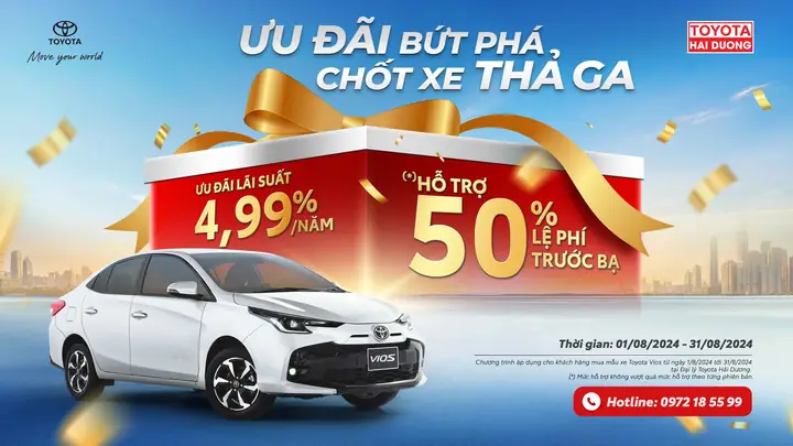 Khuyến Mãi Ô Tô Toyota Tháng 8 2018