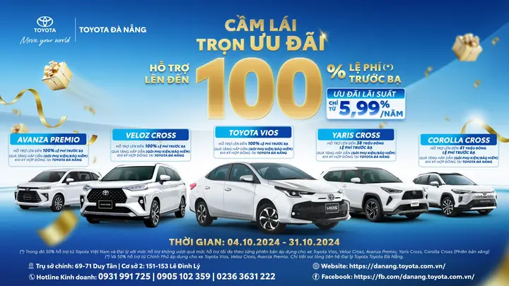 Khuyến Mãi Toyota Vios Đà Nẵng