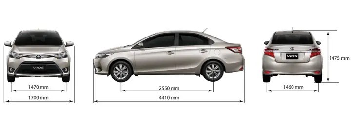 Kich Thuoc Xe Oto Toyota Vios 2017