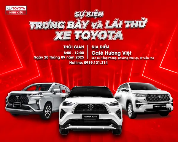 Lái Thử Xe Toyota Ninh Kiều Cần Thơ