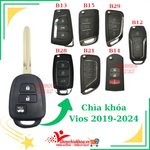 Làm Lại Chìa Khoá Xe Toyota Vios 2019 Làm Lại Chìa Khoá Xe Toyota Vios 2019