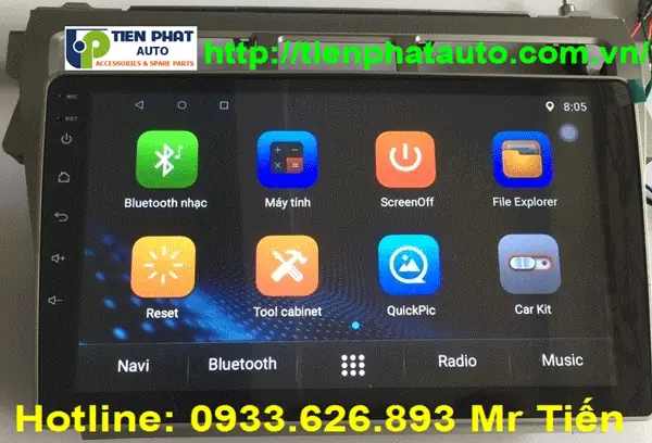 Lắp Dvd Toyota Innova G 2008
