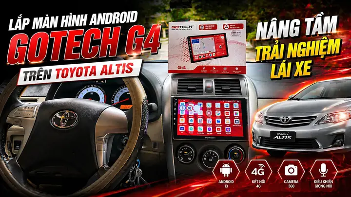 Lắp Màn Hình Cho O To Toyota Altis Lắp Màn Hình Cho O To Toyota Altis
