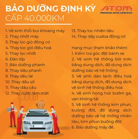 Lịch Bảo Dưỡng Ô Tô Toyota Chuẩn