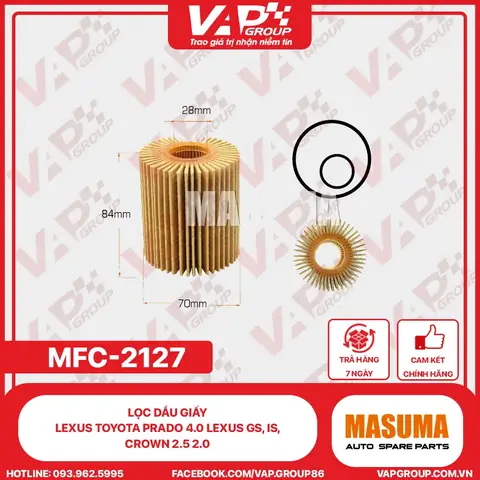 Lọc Dầu Land V8 Toyota Bằng Giấy