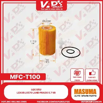 Lọc Dầu Land V8 Toyota Bằng Giấy