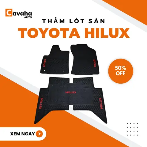 Lót Sàn Cao Su Đúc Toyota Hilux