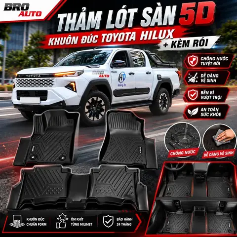 Lót Sàn Cao Su Đúc Toyota Hilux