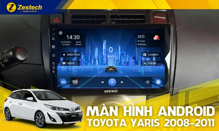 Màn Hình Android Cho Ô Tô Toyota Yaris 2008