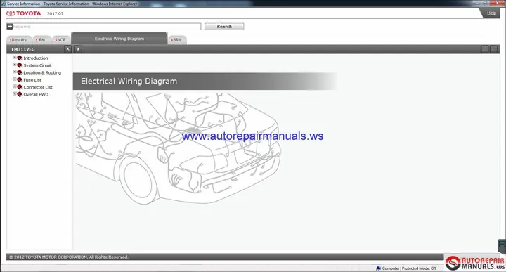 Manual Workshop Of Toyota Corolla Altis 2017