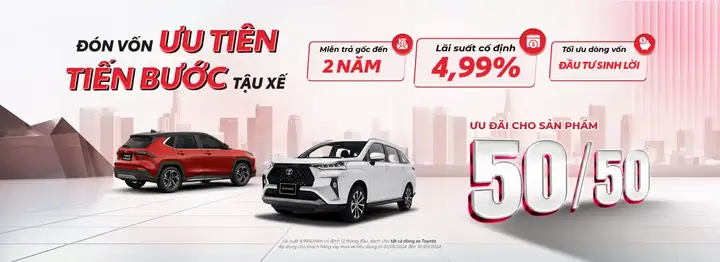 Mua Xe Ô Tô Toyota Trả Góp