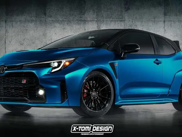 Navy Blue Toyota Corolla 3 Door